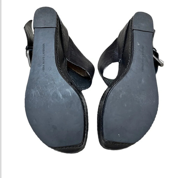 Vera Wang  lavender wedge sandals​ - Picture 2 of 2